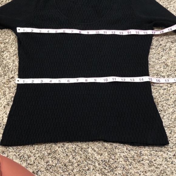 Milly Sweater Size XL Black Cutout Turtleneck Textured Knit Pullover - Picture 8 of 10